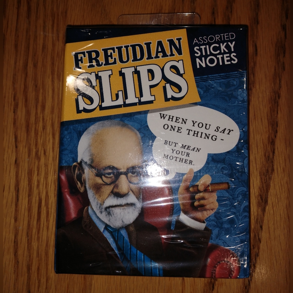 "Freudian Slips" assorted sticky notes, NEW and wrapped